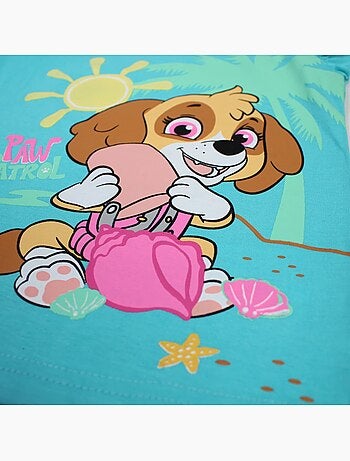 Paw Patrol - T-shirt manga curta menina estampada