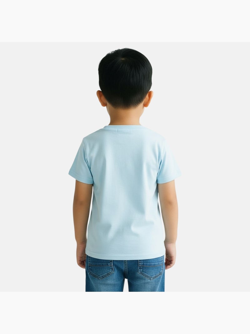 Paw Patrol - T-shirt manga curta  menino Azul - Kiabi