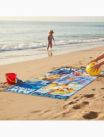Paw Patrol - Toalha de praia infantil Patrulha Pata