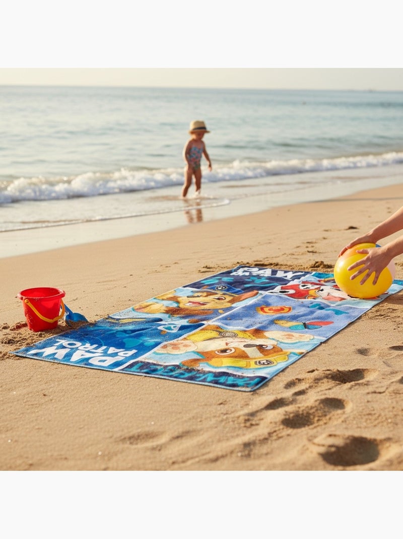 Paw Patrol - Toalha de praia infantil Patrulha Pata Azul - Kiabi