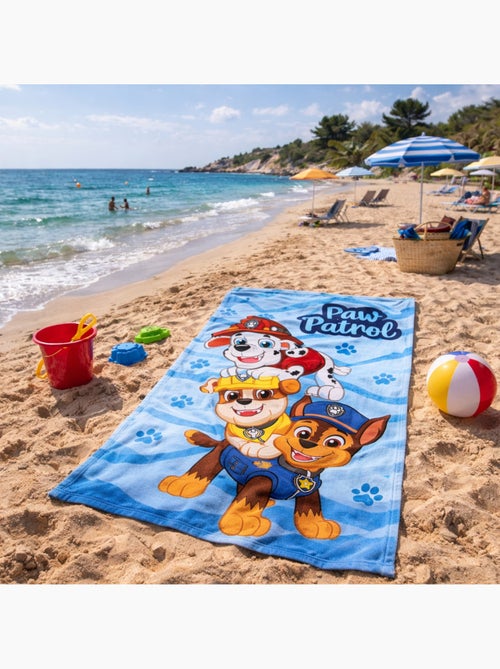 Paw Patrol - Toalha poliéster criança estampada - Kiabi