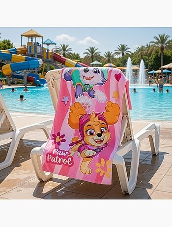 Paw Patrol - Toalha poliéster criança estampada