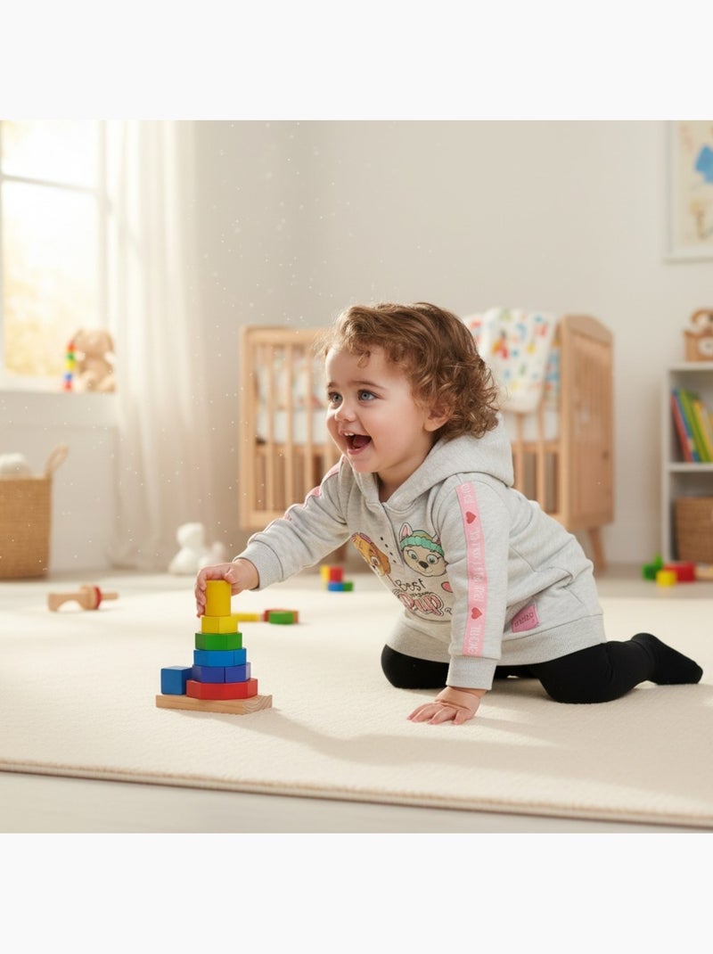 Paw Patrol - Vestido polar bebé estampado Cinza - Kiabi