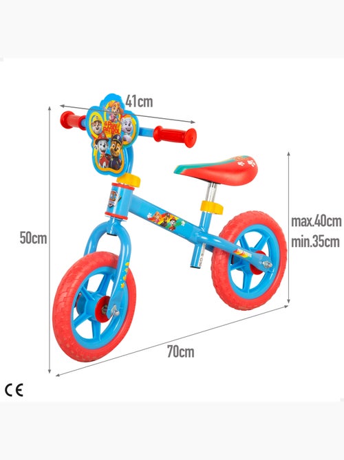 Paw patrol bicicleta sem pedais ajustável em altura máx. 20 kg - Kiabi