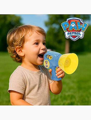 Paw patrol pack de megafone chase com acessórios