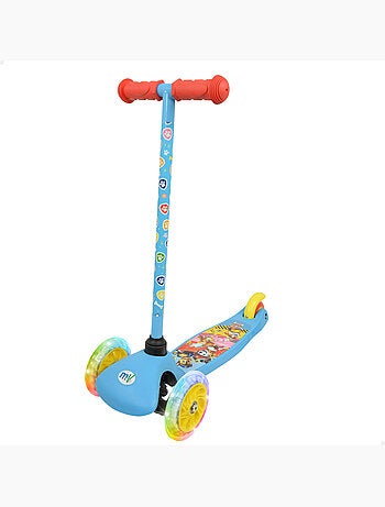 Paw patrol patinete de 3 rodas 55x23x68 cm, máx. 20 kg, com luzes e freios