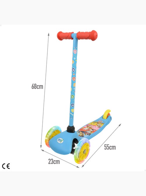 Paw patrol patinete de 3 rodas 55x23x68 cm, máx. 20 kg, com luzes e freios - Kiabi Paw patrol patinete de 3 rodas 55x23x68 cm, máx. 20 kg, com luzes e freios - Kiabi