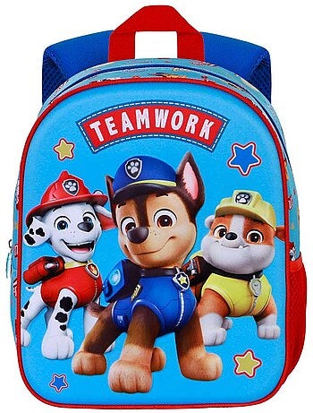 Paw patrol ready mochila 3d elite, azul