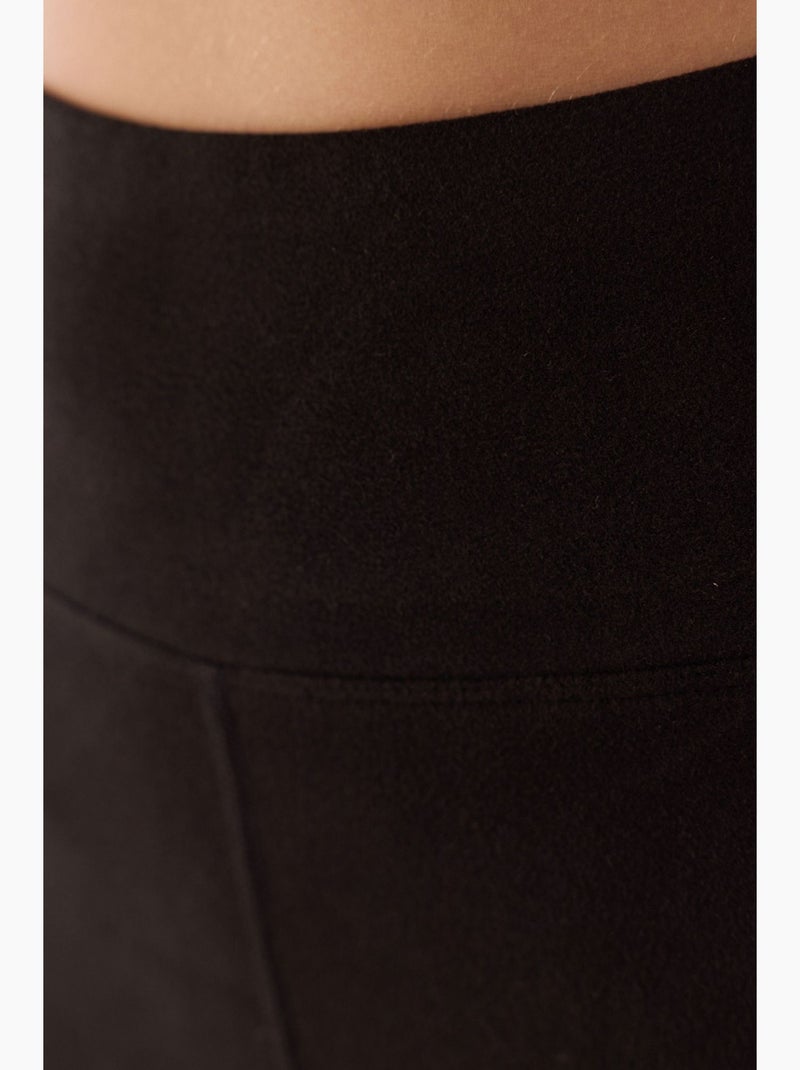Peachy leggings de cintura alta e perna boca de sino penti Preto - Kiabi