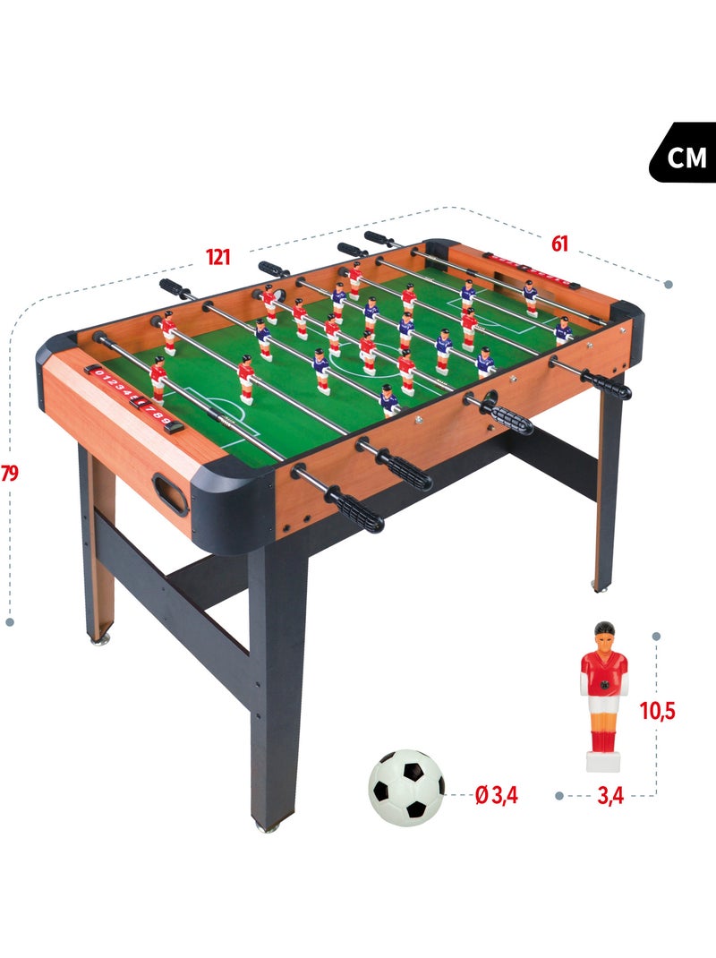 Pebolim de madeira com pernas 121x61x79 cm cb games N/D - Kiabi