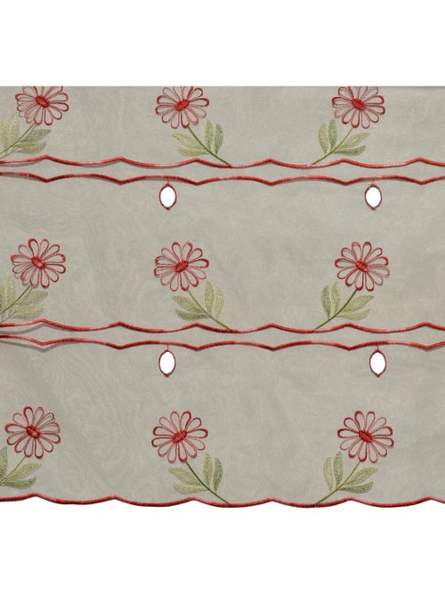 Pedaço modular bordado com motivos florais - Kiabi