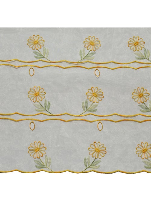Pedaço modular bordado com motivos florais - Kiabi