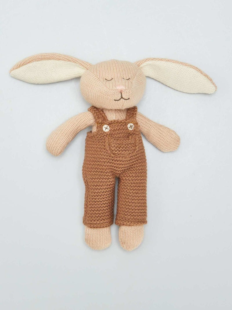 Peluche coelho em tricô BEGE - Kiabi
