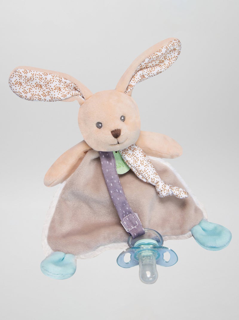 Peluche 'coelho' para chupeta Cinza - Kiabi