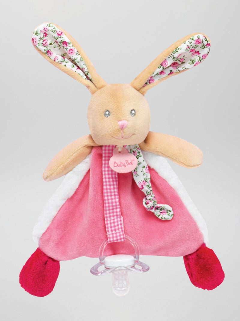 Peluche 'coelho' para chupeta Rosa - Kiabi