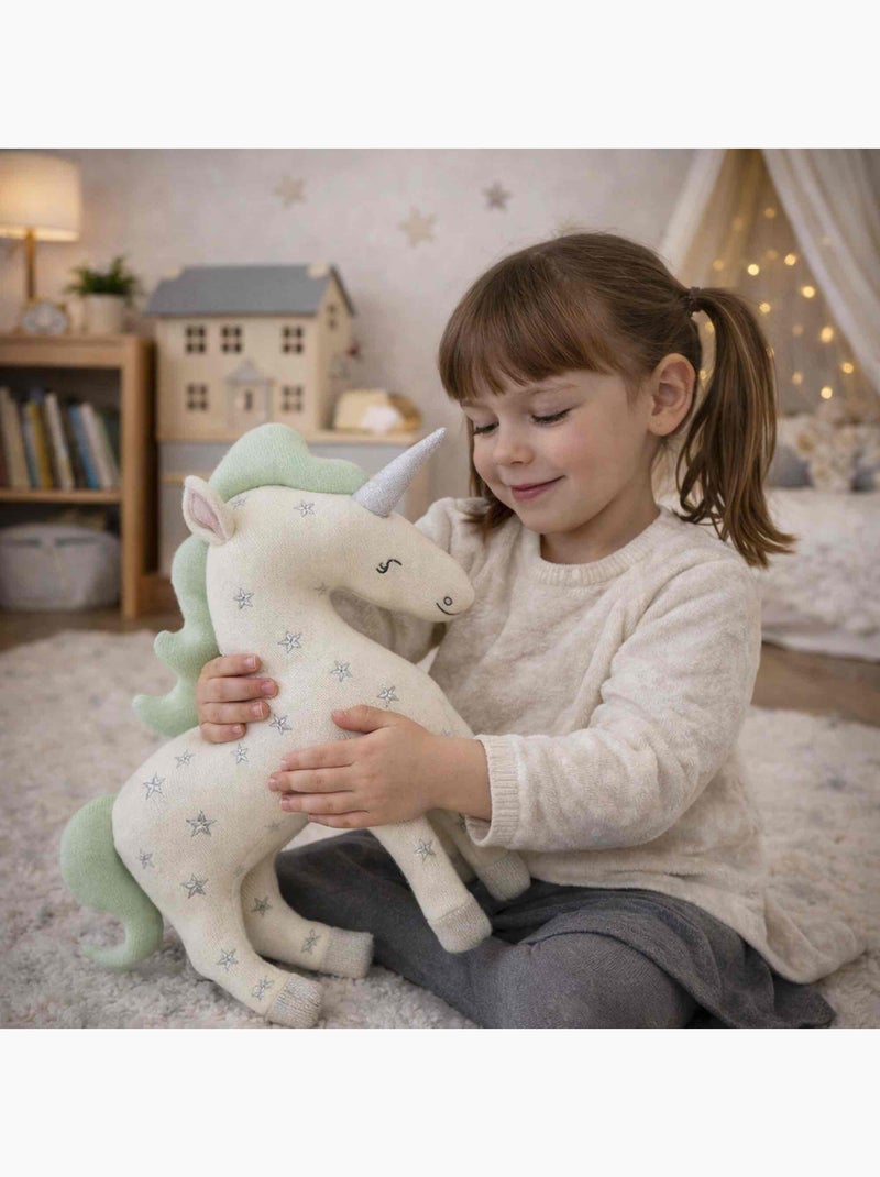 Peluche de unicórnio em algodão | sevira kids Ecru - Kiabi