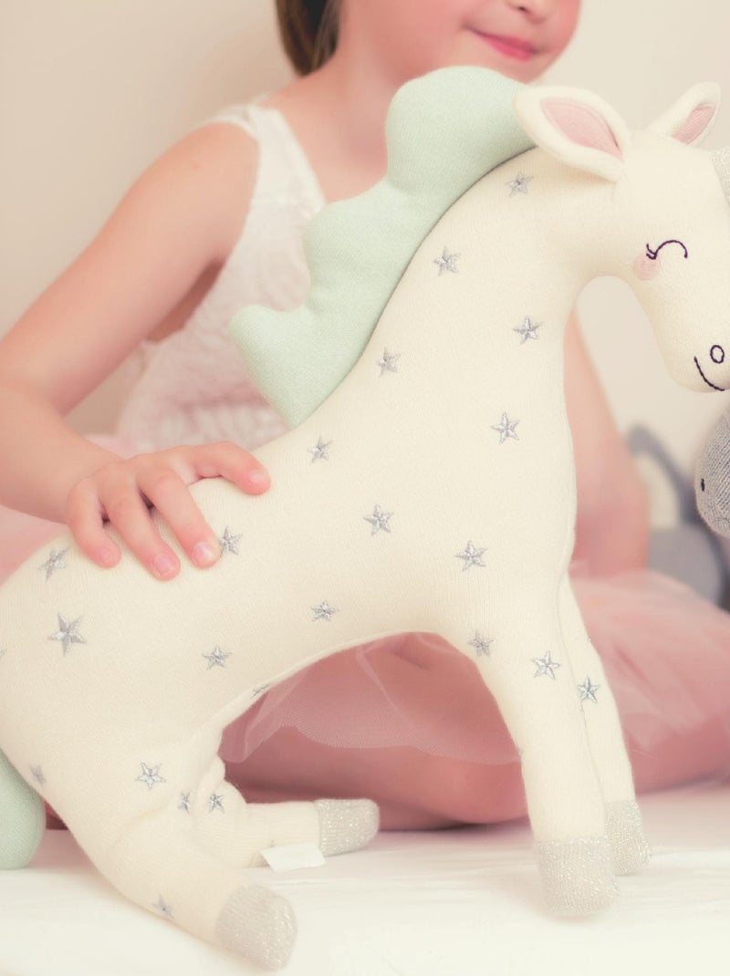 Peluche de unicórnio em algodão | sevira kids Ecru - Kiabi