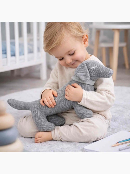 Peluche filhote de dachshund em algodão orgânico tricotado | sevira kids - Kiabi Peluche filhote de dachshund em algodão orgânico tricotado | sevira kids - Kiabi