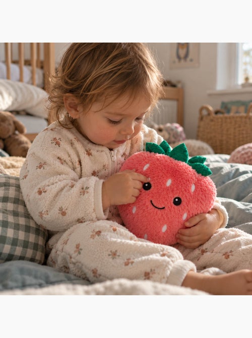 Peluche térmico morango bordado quente ou frio - Kiabi