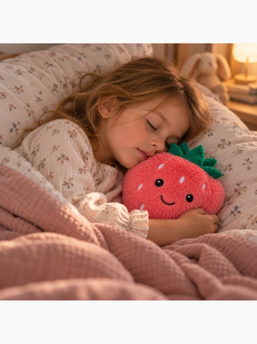 Peluche térmico morango bordado quente ou frio - Kiabi