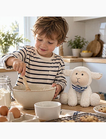 Peluche térmico ovelha com capa removível quente ou frio