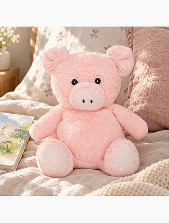 Peluche térmico porquinho macio quente e frio