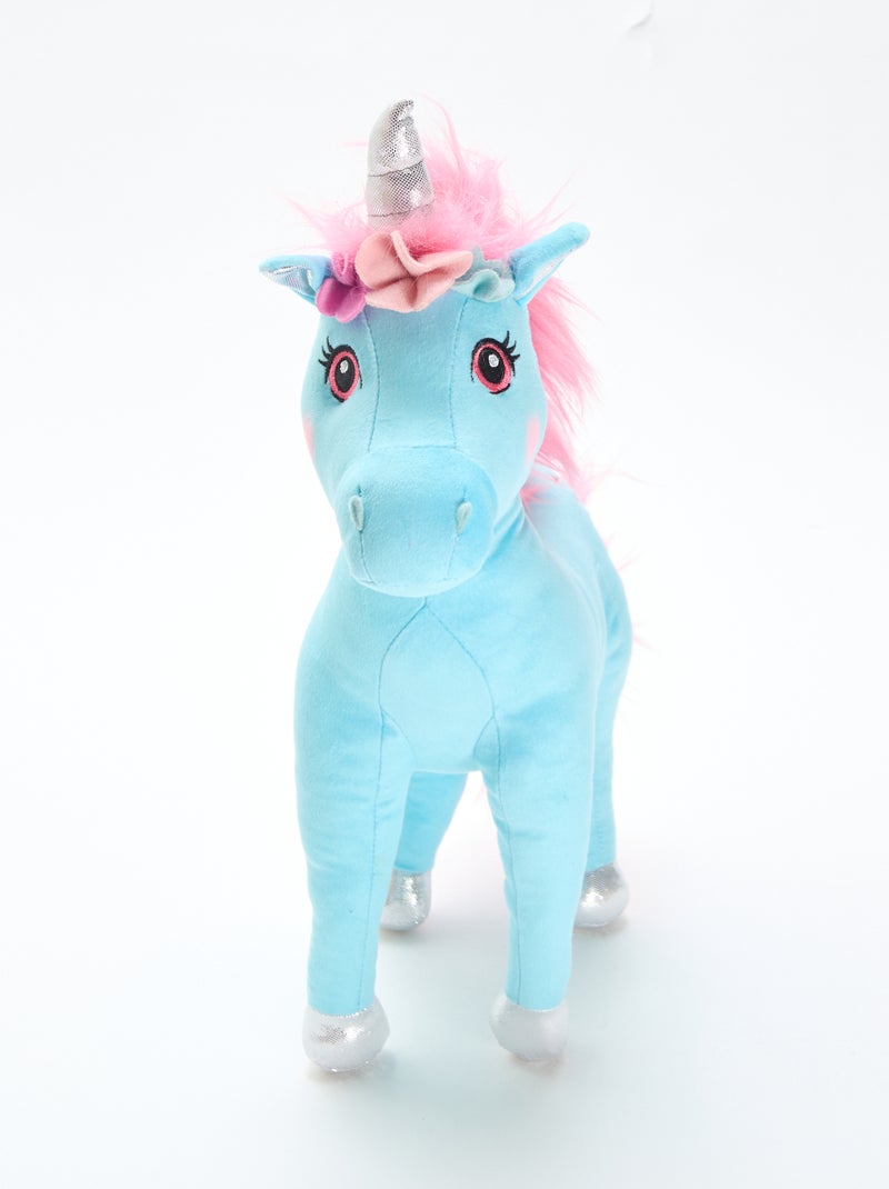 Peluche unicórnio Azul - Kiabi