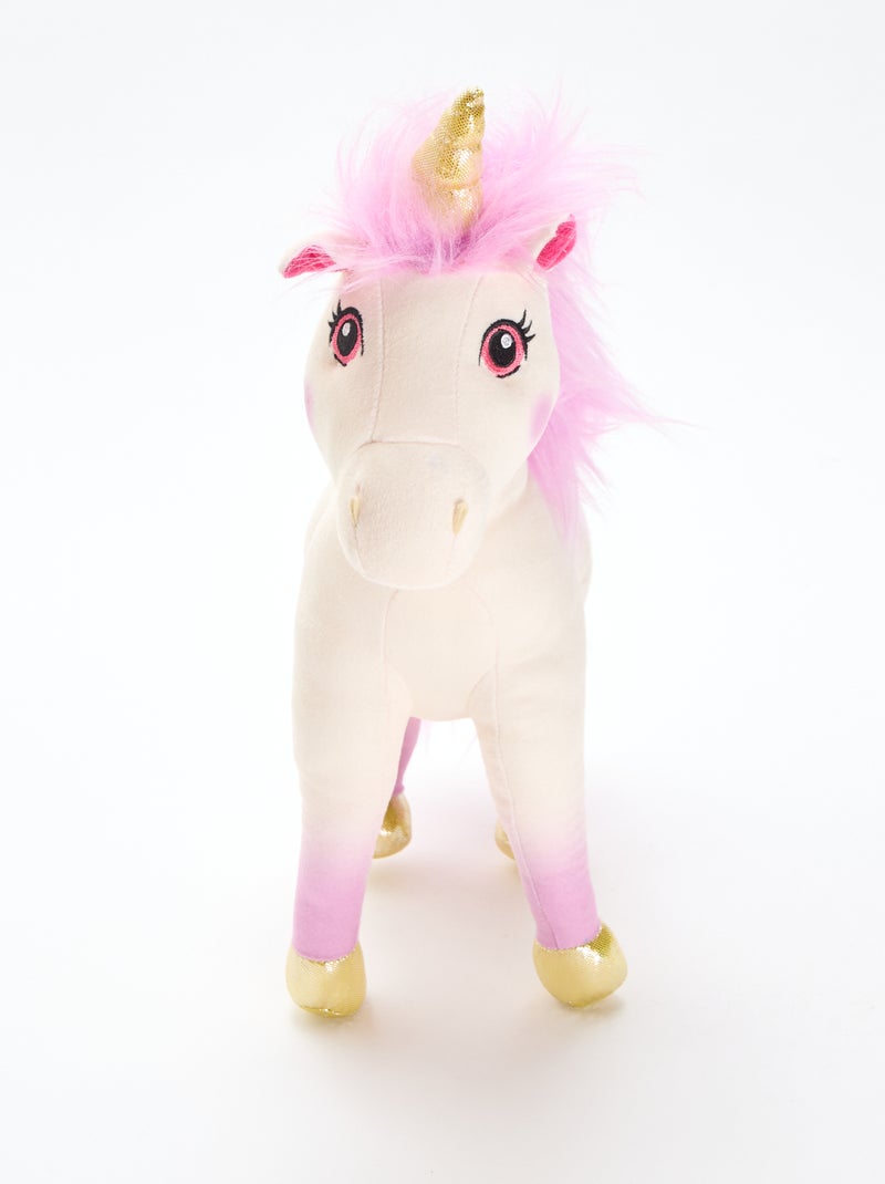 Peluche unicórnio Bege - Kiabi