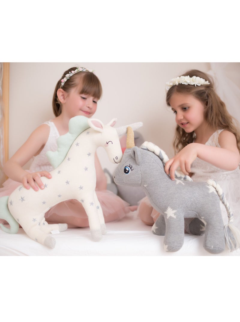 Peluche unicórnio de algodão | sevira kids Cinza - Kiabi
