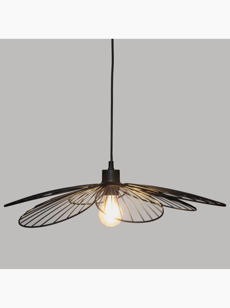 Pendente de flor em metal Preto - Kiabi