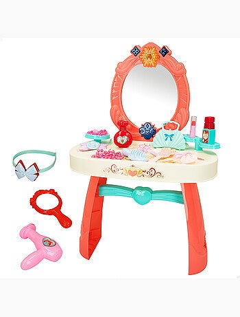 Penteadeira infantil com acessórios, luz e som beauty fashion princess