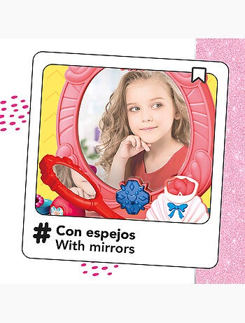 Penteadeira infantil com acessórios, luz e som beauty fashion princess