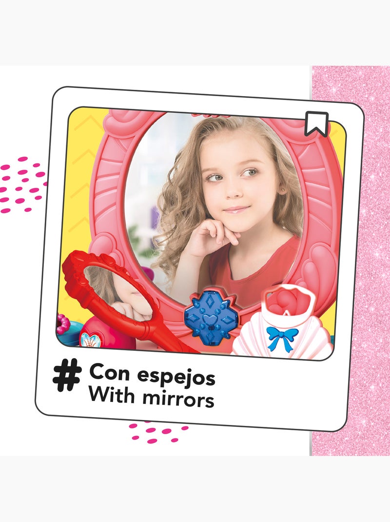 Penteadeira infantil com acessórios, luz e som beauty fashion princess N/D - Kiabi