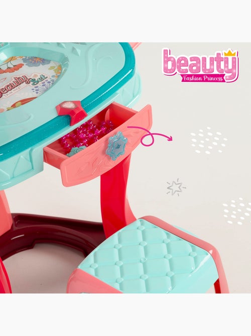 Penteadeira infantil com banco, luz e som beauty - Kiabi