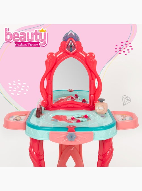 Penteadeira infantil com banco, luz e som beauty - Kiabi