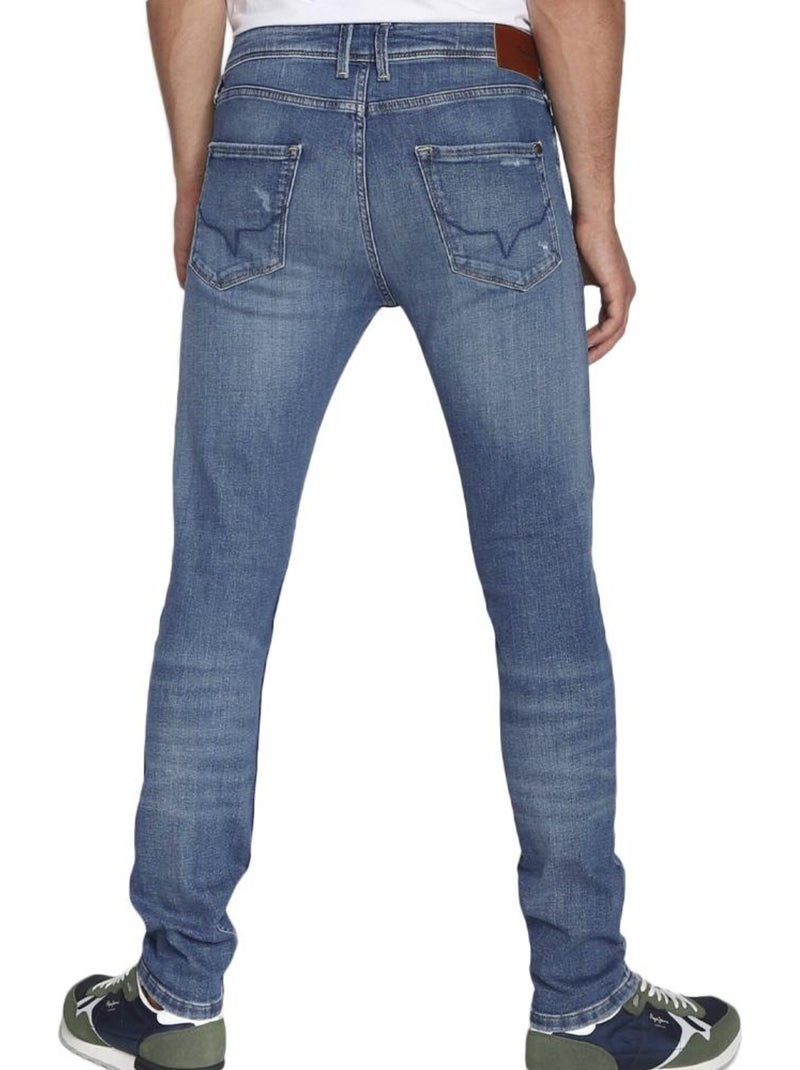 Pepe jeans calças de ganga skinny azuis delavé para homem Azul - Kiabi