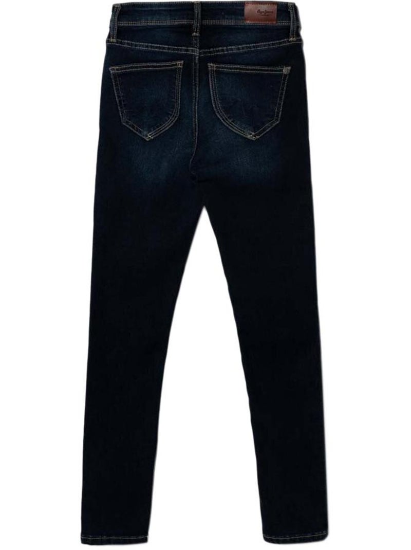 Pepe Jeans Pixlette High Calças de Ganga Slim Azul Escuro para Menina Azul - Kiabi