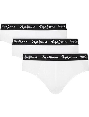 Pepe Jeans PMU - Pack 3 Slips Pretos para Homem