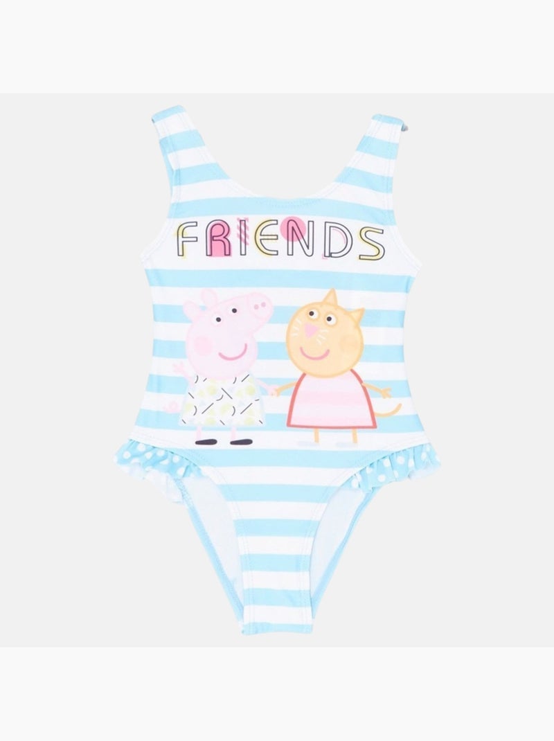 Peppa Pig - Fato de banho criança estampado Azul - Kiabi