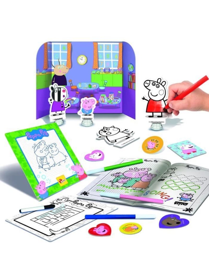 Peppa pig mochila infantil c/acessórios para brincar e colorir N/D - Kiabi