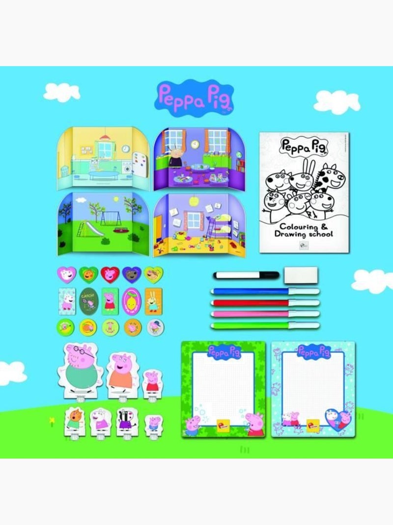 Peppa pig mochila infantil c/acessórios para brincar e colorir N/D - Kiabi
