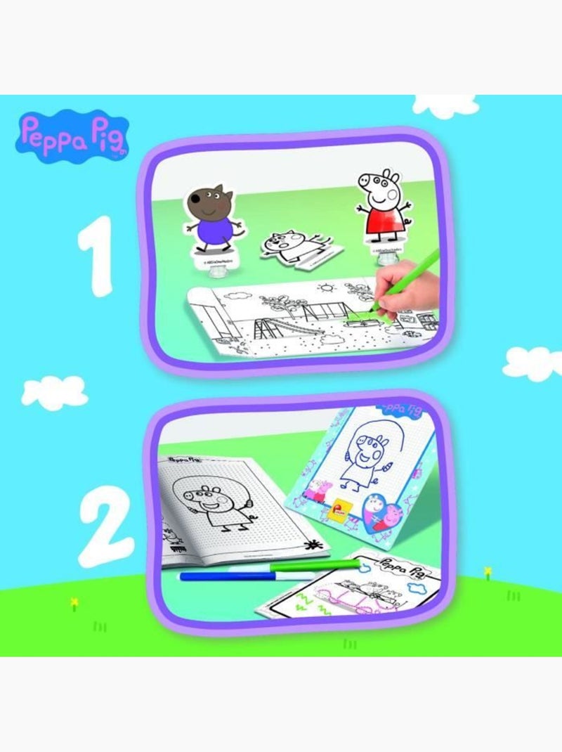 Peppa pig mochila infantil c/acessórios para brincar e colorir N/D - Kiabi
