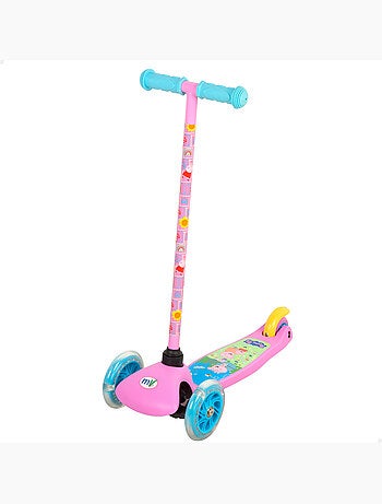 Peppa pig patinete 55x23x68 cm 3 rodas máx. 20 kg com luzes e freios