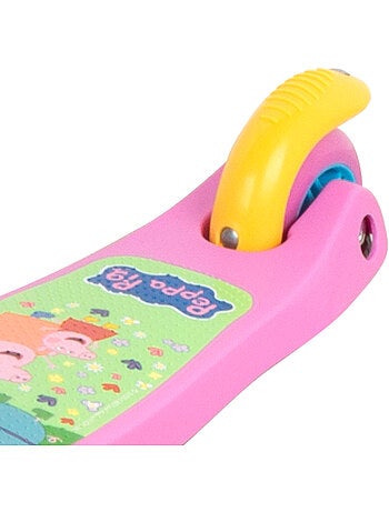 Peppa pig patinete 55x23x68 cm 3 rodas máx. 20 kg com luzes e freios