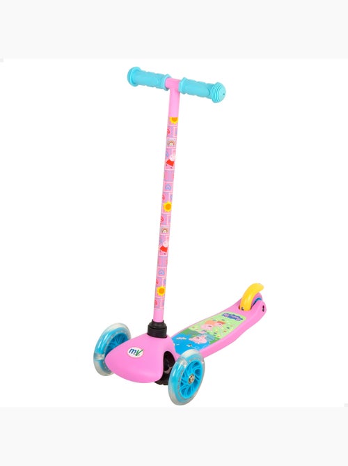 Peppa pig patinete 55x23x68 cm 3 rodas máx. 20 kg com luzes e freios - Kiabi
