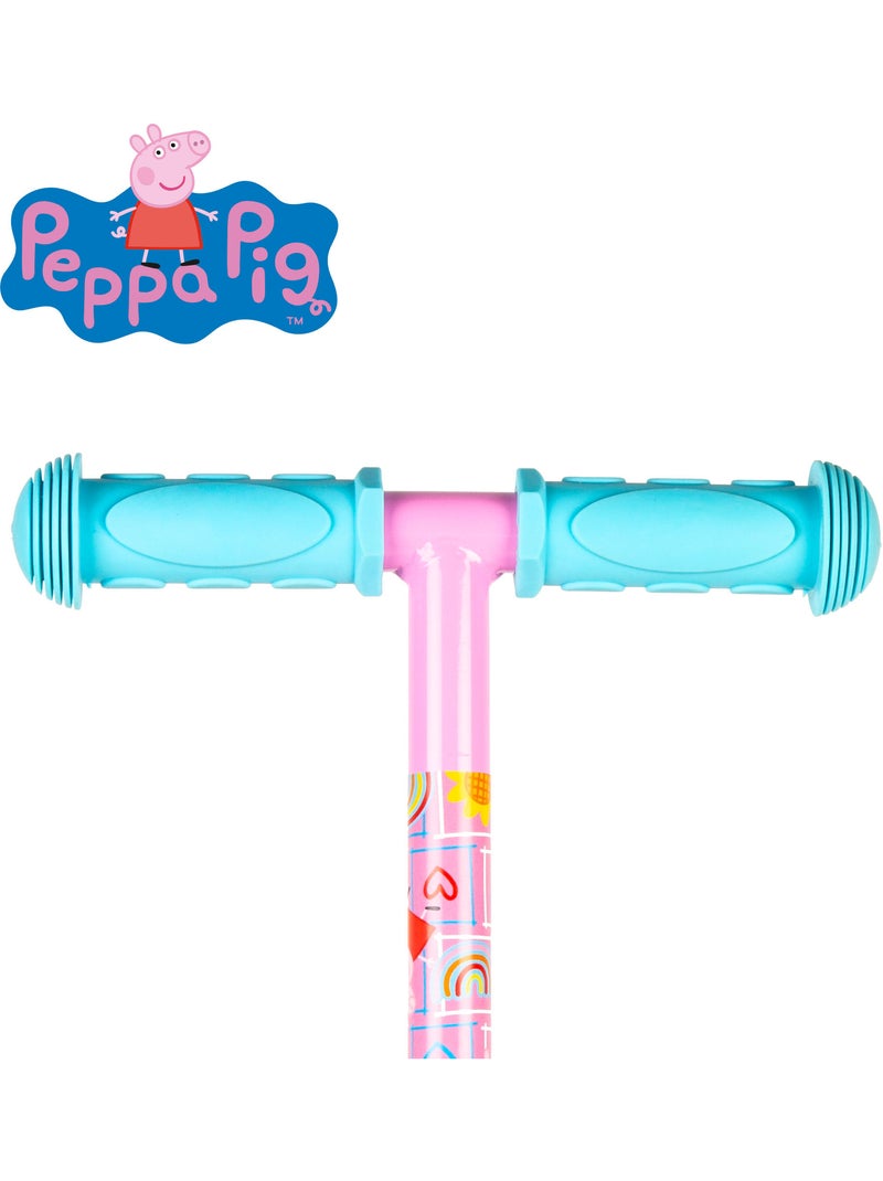 Peppa pig patinete 55x23x68 cm 3 rodas máx. 20 kg com luzes e freios N/D - Kiabi