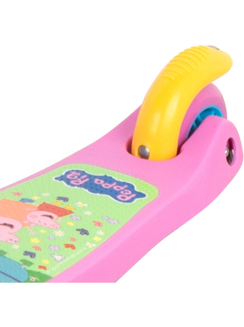 Peppa pig patinete 55x23x68 cm 3 rodas máx. 20 kg com luzes e freios N/D - Kiabi