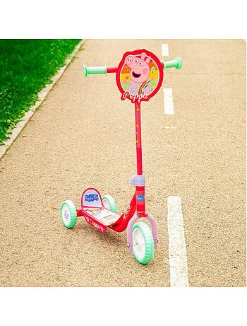 Peppa pig scooter 3 rodas 58x36x65-70 cm máx. 20 kg + 2 anos de idade