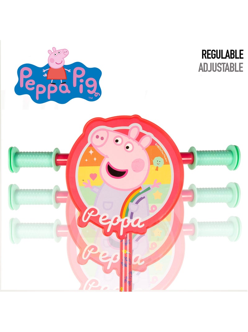 Peppa pig scooter 3 rodas 58x36x65-70 cm máx. 20 kg + 2 anos de idade N/D - Kiabi