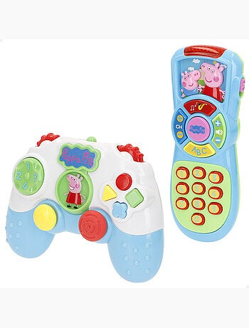 Peppa pig set de comandos interactivos para bebé com luz e som